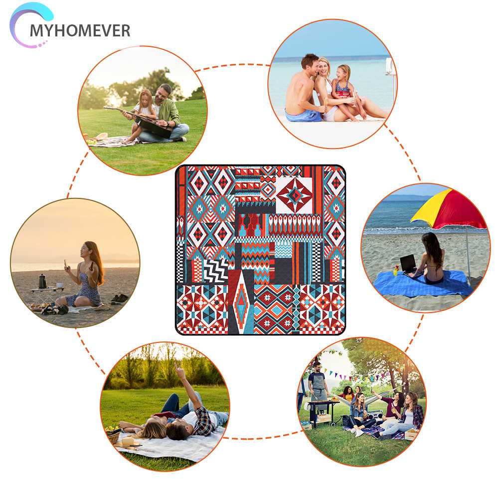 Thảm Trải Chống Thấm Nước Có Thể Gấp Lại Để Đi Cắm Trại Tiện Dụng