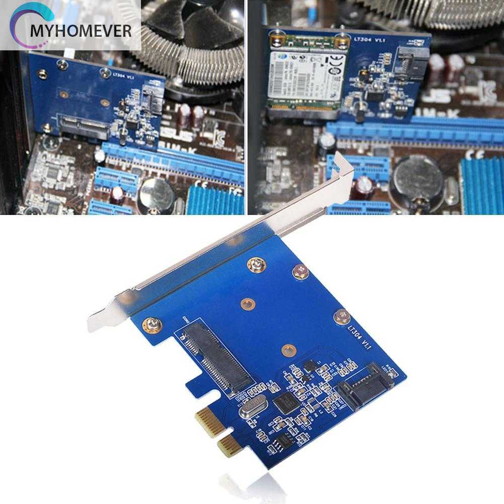 Card Mở Rộng PCI-E X1 Sang MSATA SSD SATA 3.0 6Gbps PCIe SATA