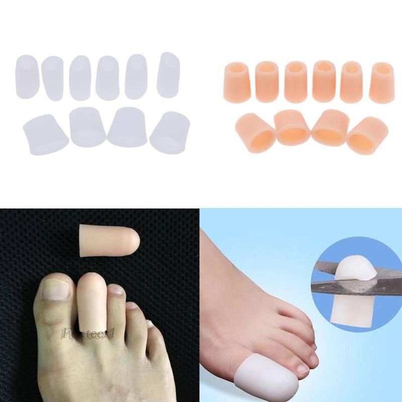 1 [Fenteer] 5 Cặp Đệm Silicone Bảo Vệ Ngón Chân Cái