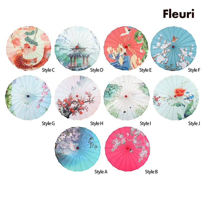 Dù Giấy Dầu 32 inch Dùng Hóa Trang Tiệc Cưới Phong Cách Trung Hoa