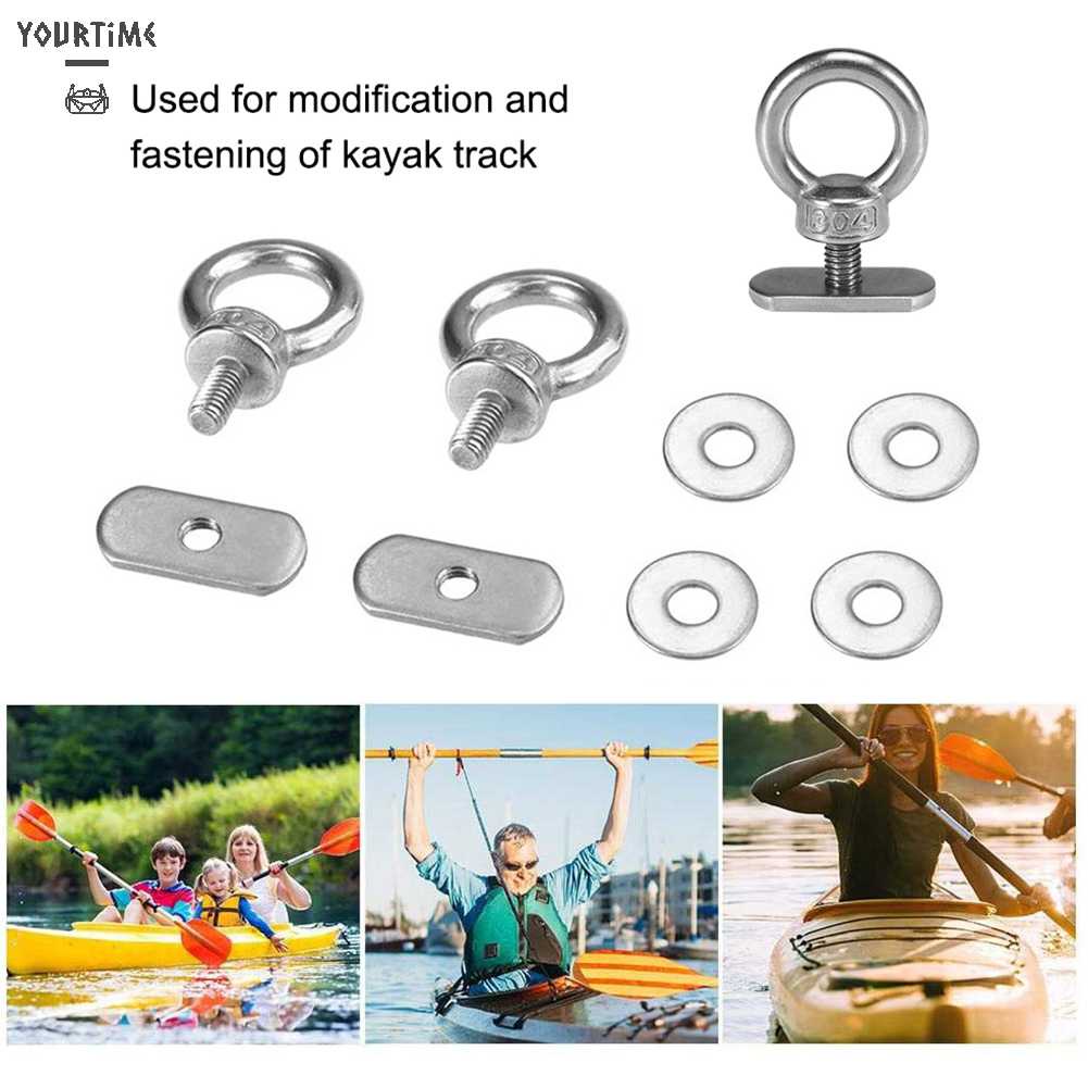 Set 2 Ốc Vít Phụ Kiện Cho Thuyền Kayak Bằng Thép Không Gỉ