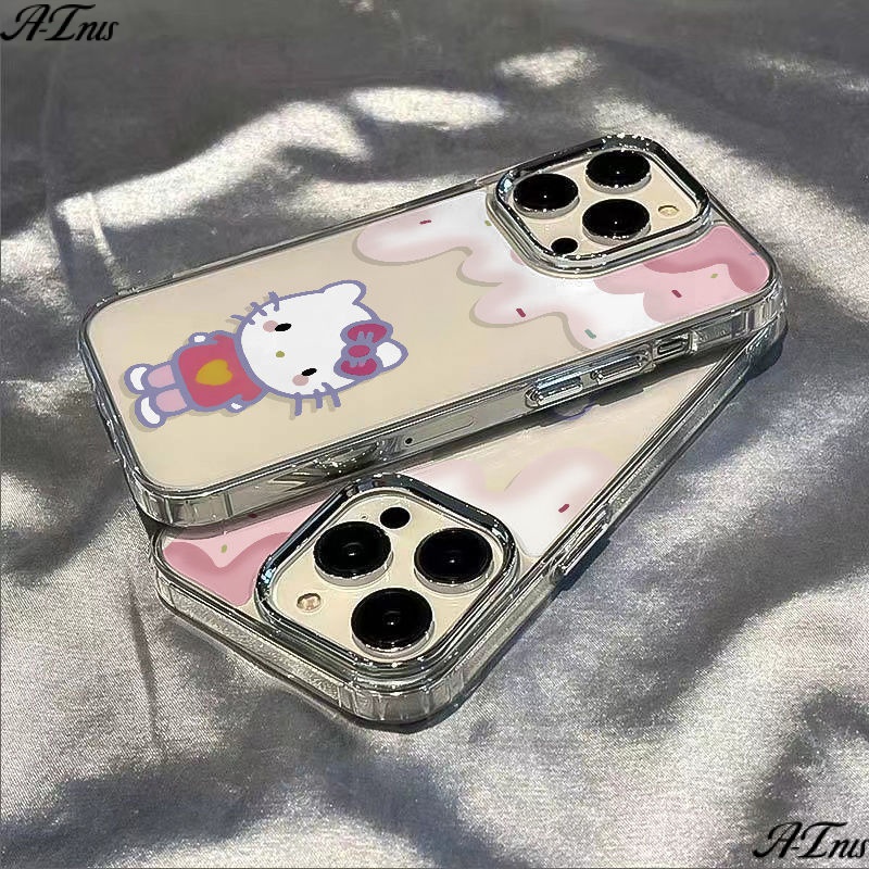 ✅Ốp Điện Thoại Mềm Chống Sốc Hình Mèo / Kem Cho Iphone 14pro 7iPhone12 8Plus max11 13KT 6TOI