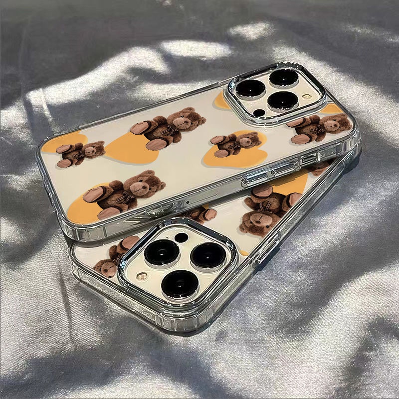 ✅Ốp Điện Thoại Dẻo Họa Tiết Gấu &amp; Búp Bê Dễ Thương Chống Sốc Cho iPhone12 Apple plusmax14pro 11ins 8 7 / 13