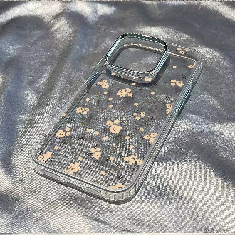 ✅Ốp Điện Thoại Mềm Chống Sốc Họa Tiết Hoa Đơn Giản Cho Iphone 14pro / 813 7Iphone12In Style plus11max