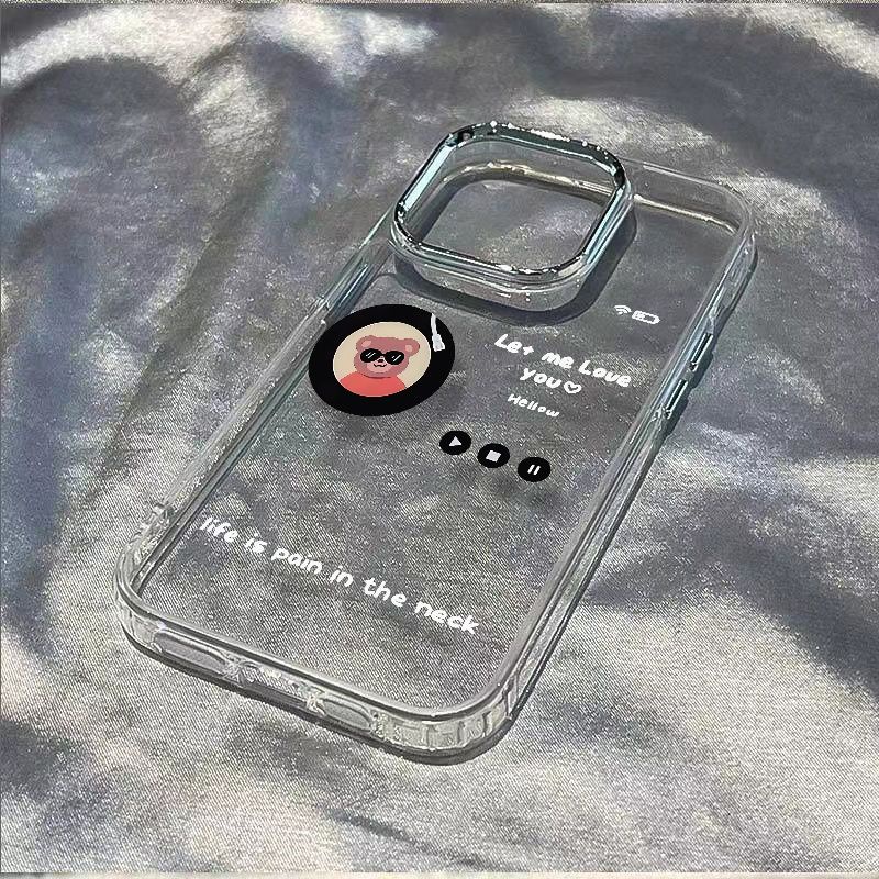 ✅Ốp Điện Thoại Mềm Chống Sốc In Hình Gấu 13 Kiểu Đơn Giản Cho Iphone 8 max 14pro 12117 / PRDT