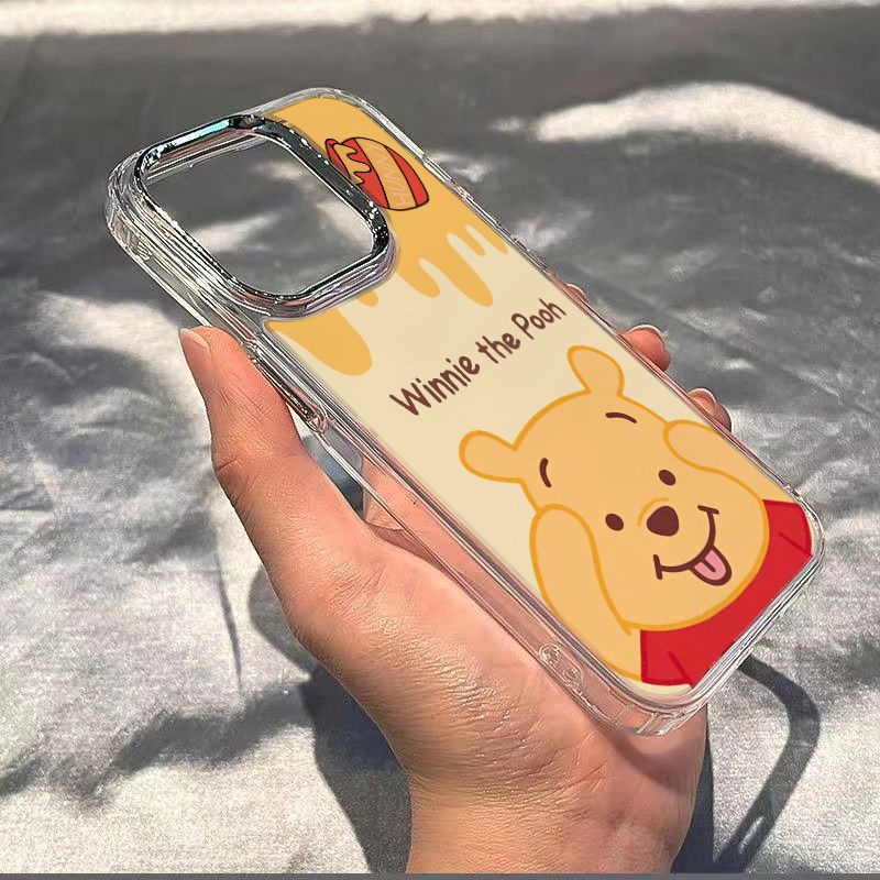 ✅Ốp Điện Thoại Mềm Chống Sốc In Hình Gấu Pooh Cho iPhone12max / xs13plus 14pro 87 11
