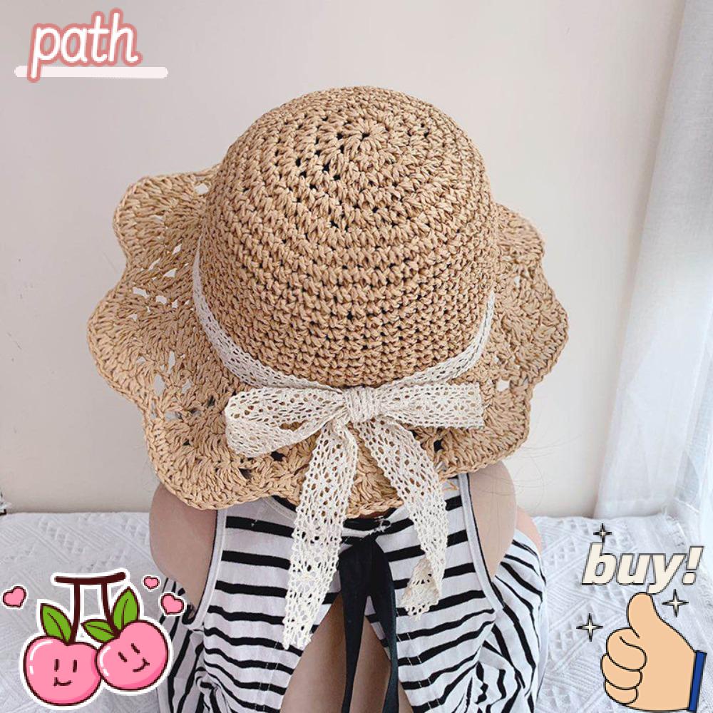 Mũ Bucket Đan Rơm Thời Trang Mùa Hè Có Thể Gấp Gọn Cho Bé