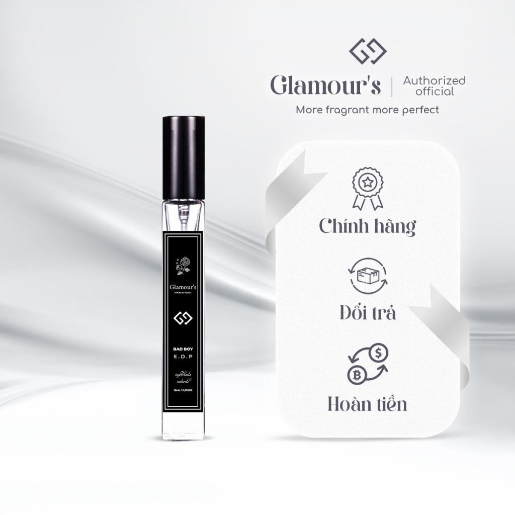 Nước Hoa Nam  Nguyên Liệu Nhập Pháp Hương Thơm Nhẹ Nhàng Cuốn Hút, Chai chiết dạng Xịt 10ml