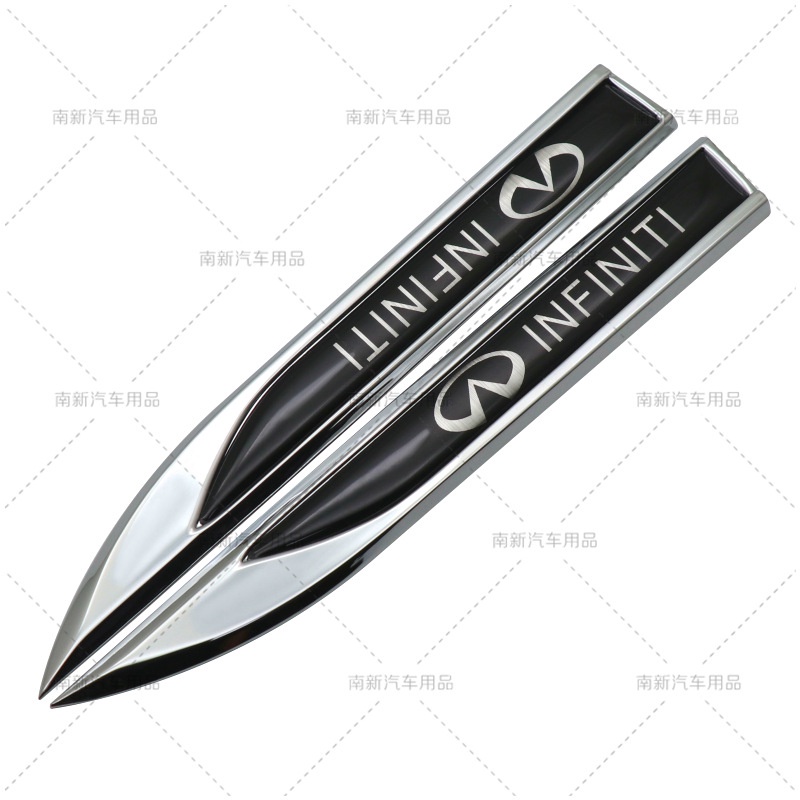 Infiniti Infiniti Lưỡi Chắn Bùn Nhãn Phiên Bản Thể Thao Fender Trang Trí Miếng Dán Nhãn Xe Bên Nhãn 