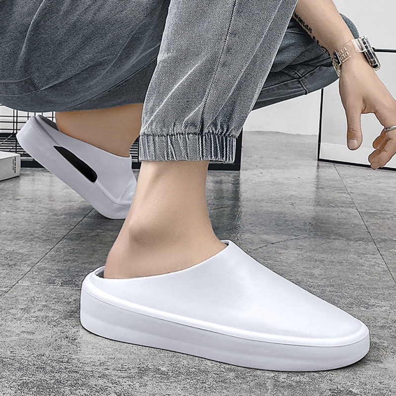 Vận chuyển nhanh cross -border large -scale baotou slippers nam spring and summer outdoor cave shoes one foot kick couple