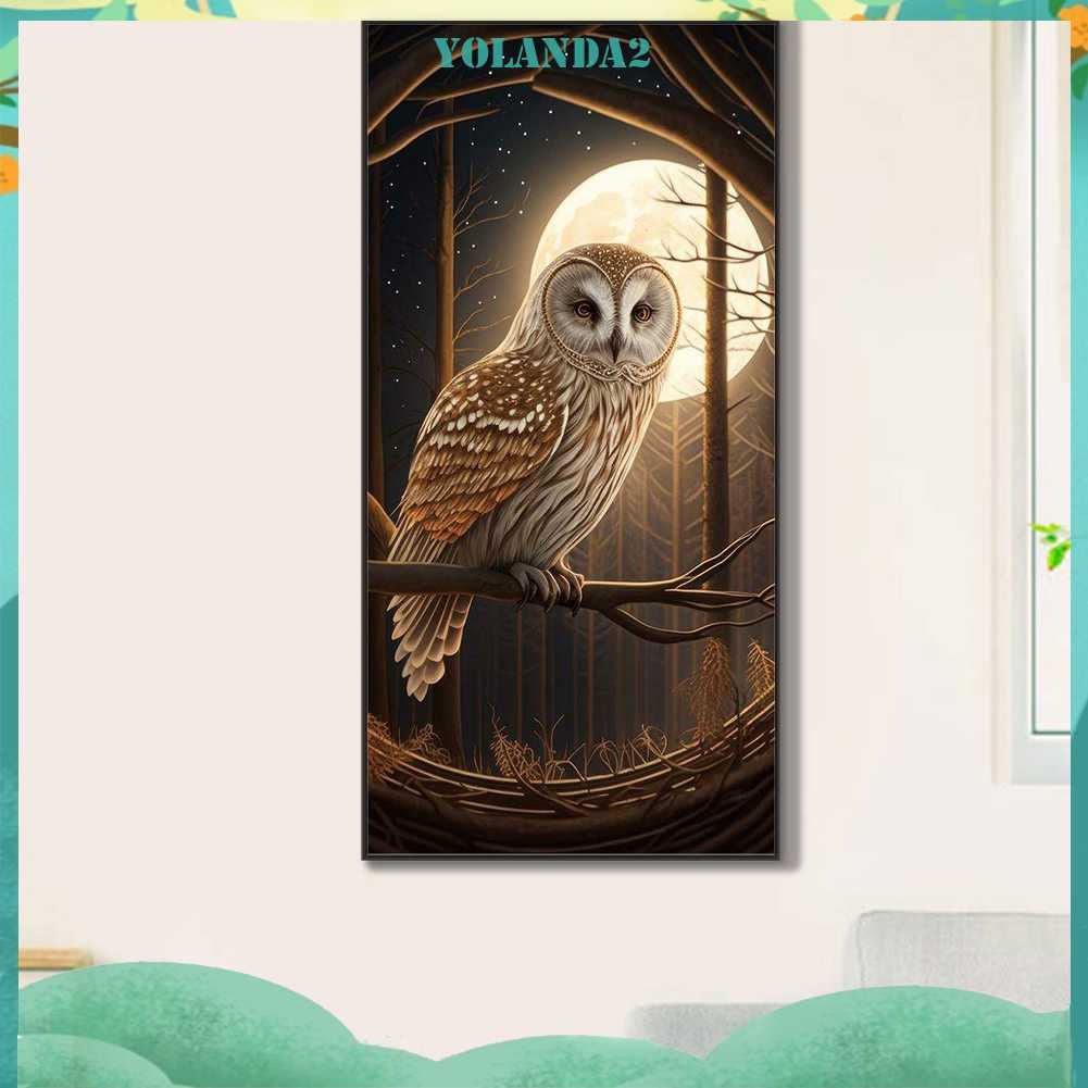 Tranh Đính Đá Kim Cương Toàn Bộ 5D DIY Hình Vẽ Con Cú