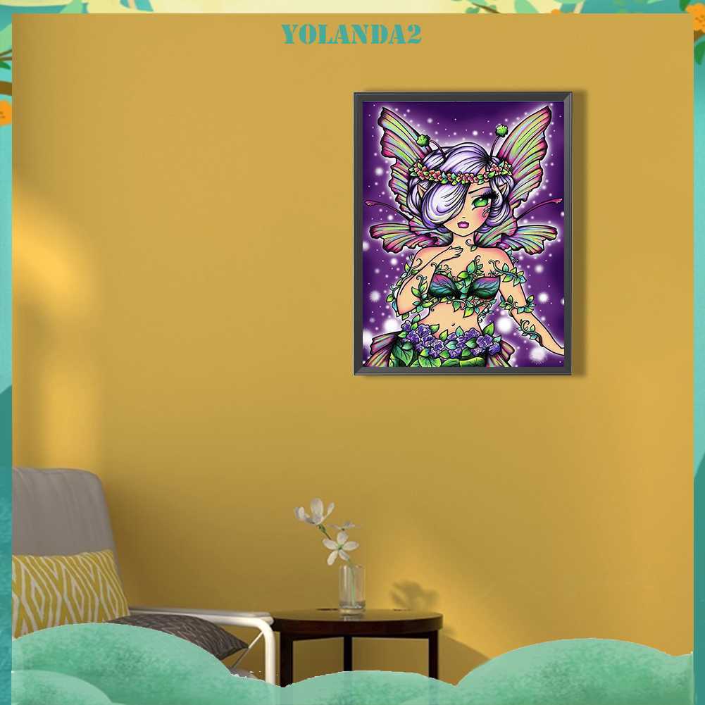 Tranh Đính Đá Kim Cương Toàn Bộ 5D DIY Hình Vẽ Cô Gái Trang Trí Nhà Cửa