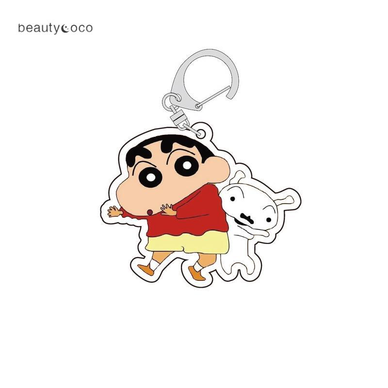 Beautycoco🍊Móc Khóa Nhỏ Bằng Acrylic Hình Hoạt Hình Shinnosuke Cá Tính