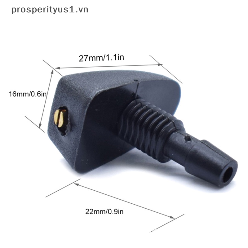 1 [prosperityus1] Bộ 3 Vòi Phun Nước Rửa Kính Chắn Gió Ô Tô Thông Dụng DIY