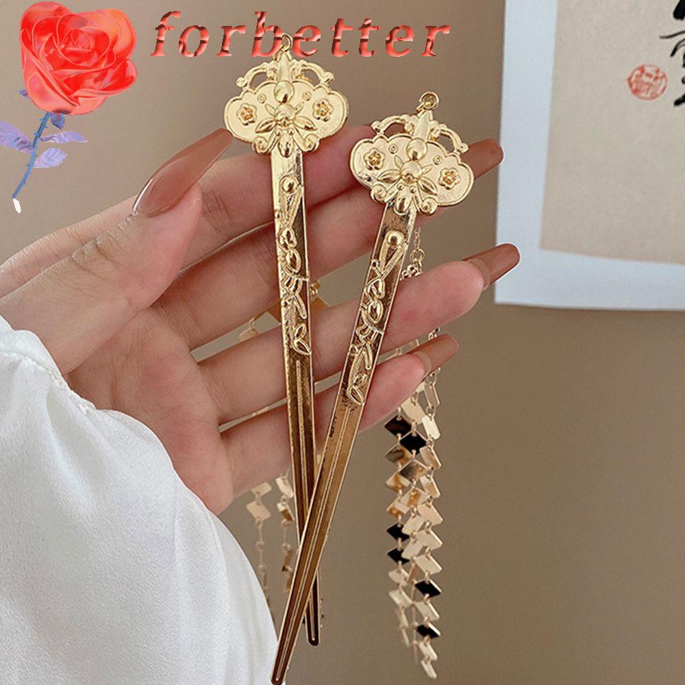 Trâm Cài Tóc Phối Tua Rua Hình Vuông Phong Cách Cổ Điển Cho Nữ