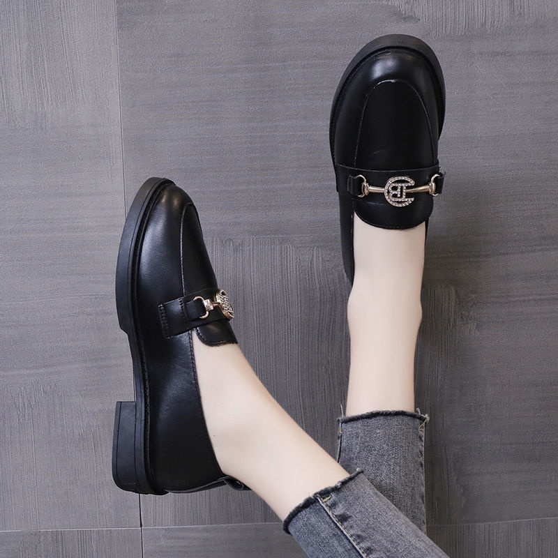 Giày Lười Da Đế Mềm Phong Cách Anh Quốc Thời Trang Mùa Hè 2023 Cho Nữ