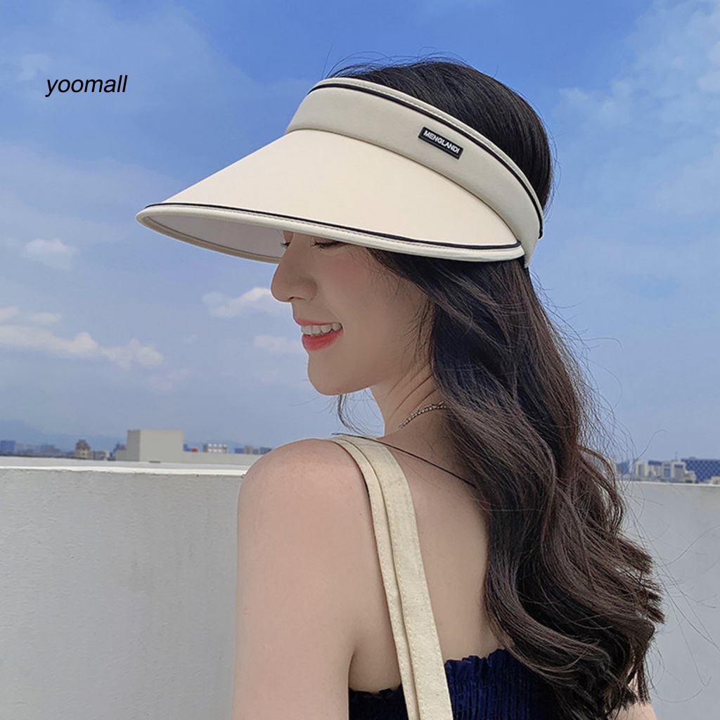 Mũ Lưỡi Trai Hở Chóp Co Giãn In Logo Chữ Thời Trang Cho Nữ