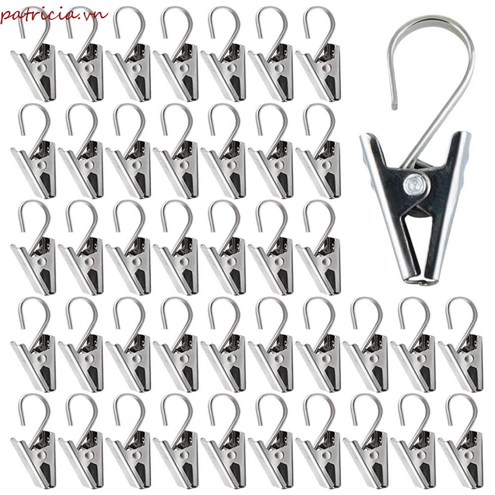 Set 10 Kẹp Cá Sấu Chống Trượt Bằng Thép Không Gỉ Dùng Treo Đồ Thủ Công DIY