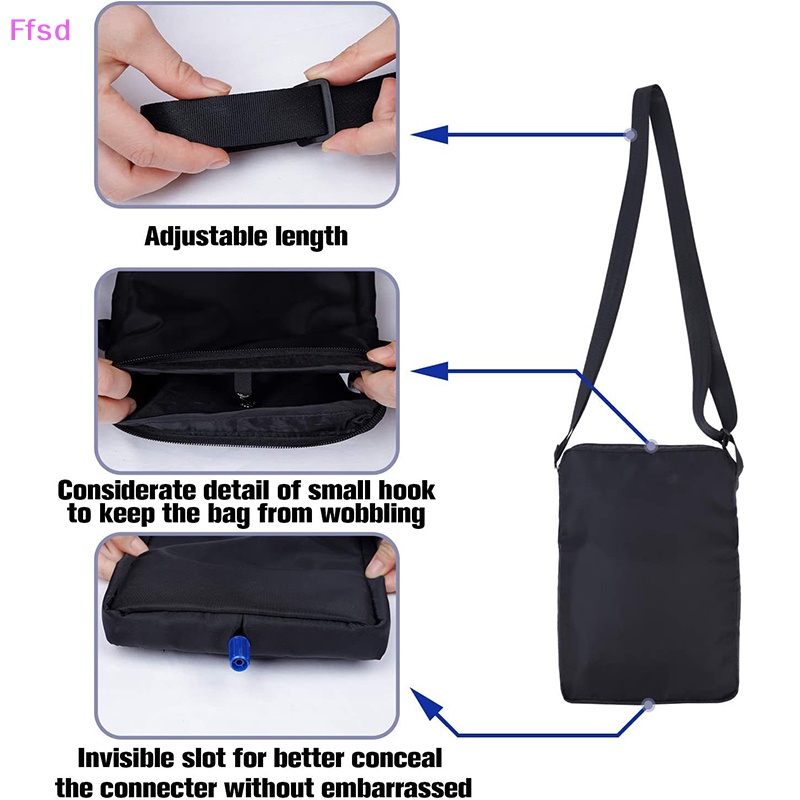 {Ffsd} Vỏ Bọc Túi Đi Vệ Sinh Đeo Vai / Ống Thoát Nước Có Thể Điều Chỉnh Được * Bán Chạy