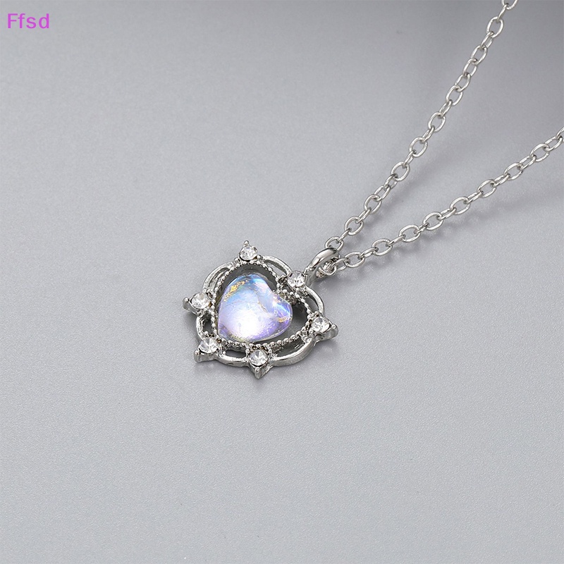 Vòng Cổ Choker Y2K Mặt Trái Tim Đính Đá Zircon Phong Cách Punk Cho Nữ