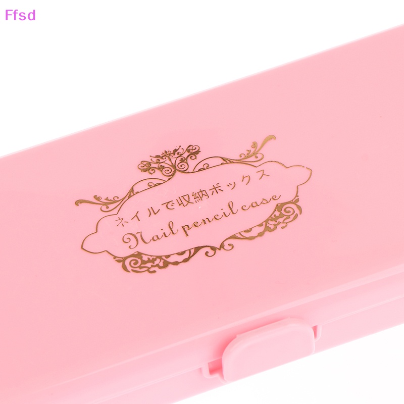 {Ffsd} Hộp Nhựa Rỗng Hình Chữ Nhật Đựng Dụng Cụ Làm Móng Nghệ Thuật * Bán Chạy