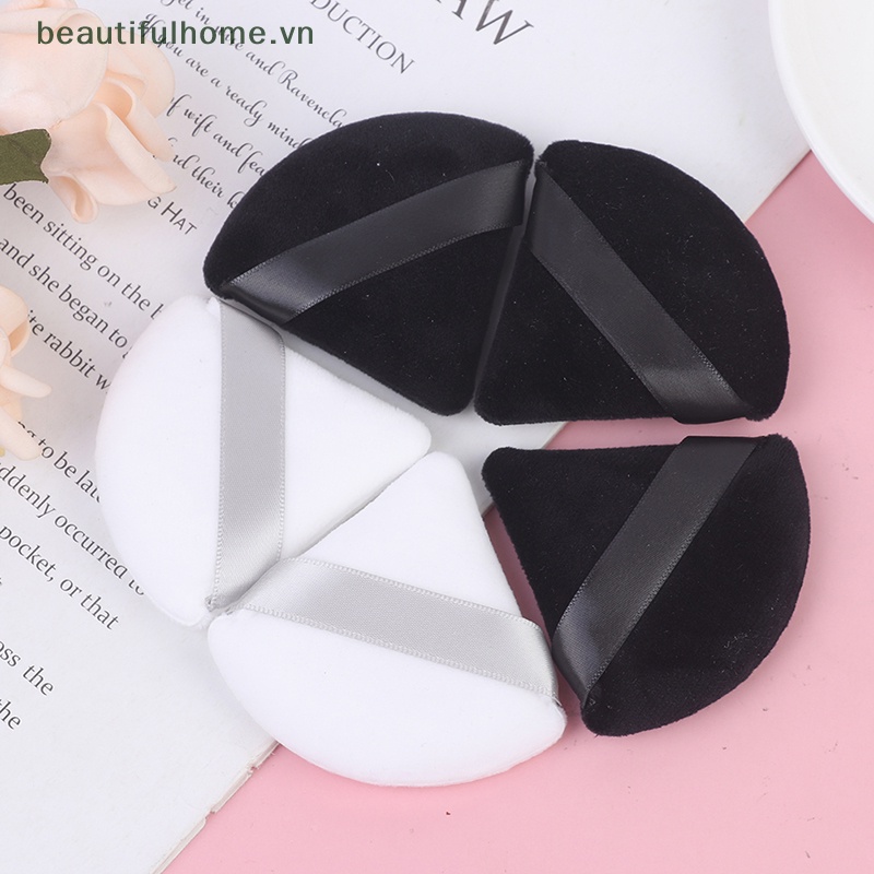 Set 4 Mút Trang Điểm Hình Tam Giác Mini Bằng Nhung