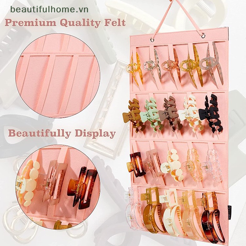 [beautifulhome] Giá Đỡ Kẹp Tóc / Kẹp Tóc Gắn Tường Tiết Kiệm Không Gian Trang Trí Phòng Bé Gái [beauty]