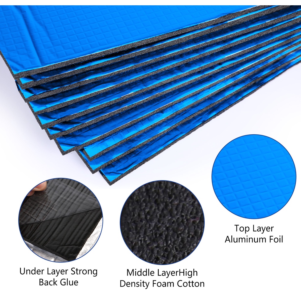 Set 10 Miếng Đệm Cotton Cách Âm Chống Ồn Chống Ồn Cho Mui Xe Hơi / Mô Tô