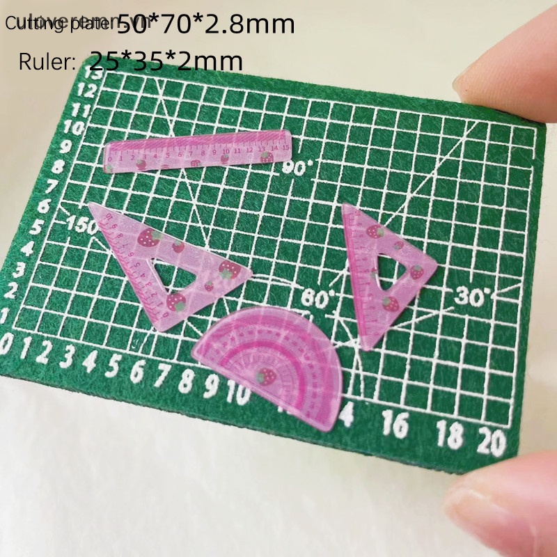 Set 5 Thước Đo Bằng Nhựa Mini Dùng Để Trang Trí Nhà Búp Bê