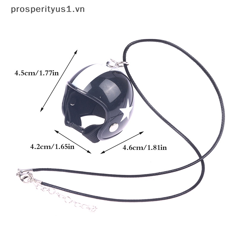 [prosperityus1] Móc Khóa Mũ Bảo Hiểm Xe Máy Nam Nữ Cứng Cáp [VN]