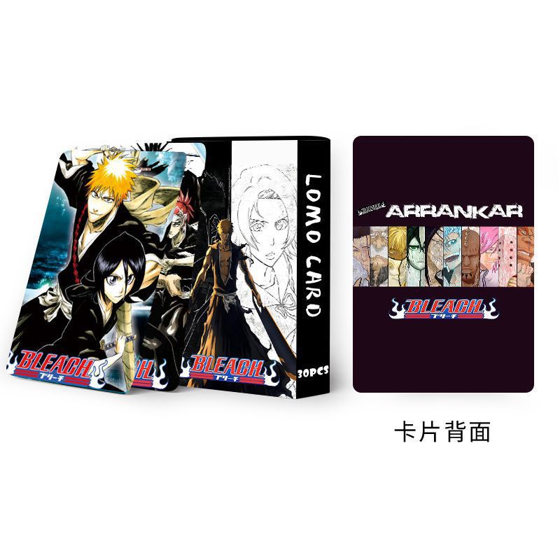 Set 30 Tấm Thẻ Ảnh Lomo Hai Mặt In Hình Anime BLEACH