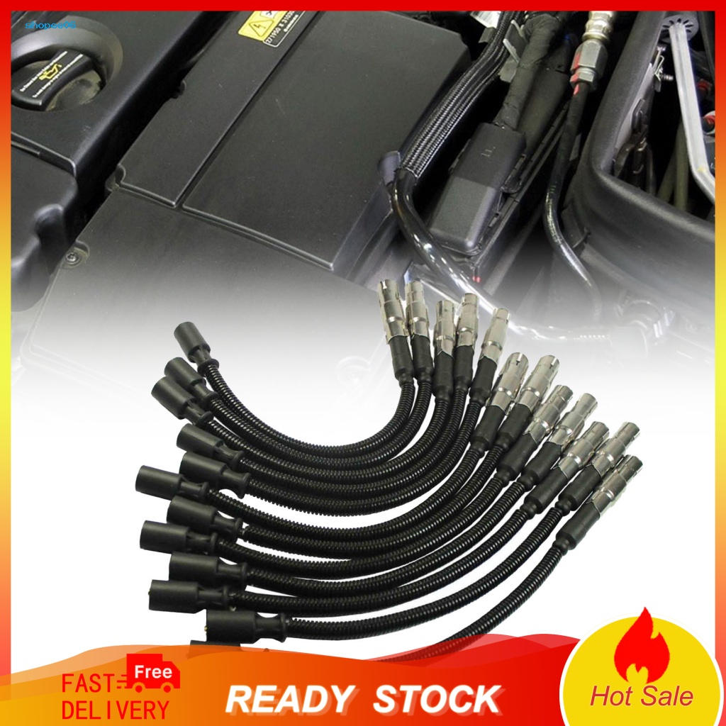 Set 12 Dây Đánh Lửa Bằng Nhựa Chống Mài Mòn 1121500218 Phụ Kiện Cho Mercedes-Benz