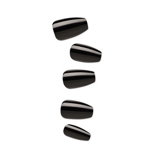 [IMPRESS] COLOR PRESS-ON MANICURE COFFIN ALL BLACK
