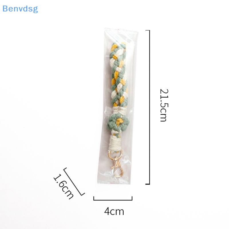 Benvdsg &gt; Móc Chìa Khóa Dệt Thủ Công DIY Hình Hoa Cúc Nhỏ Phong Cách Vintage Thời Trang Sáng Tạo