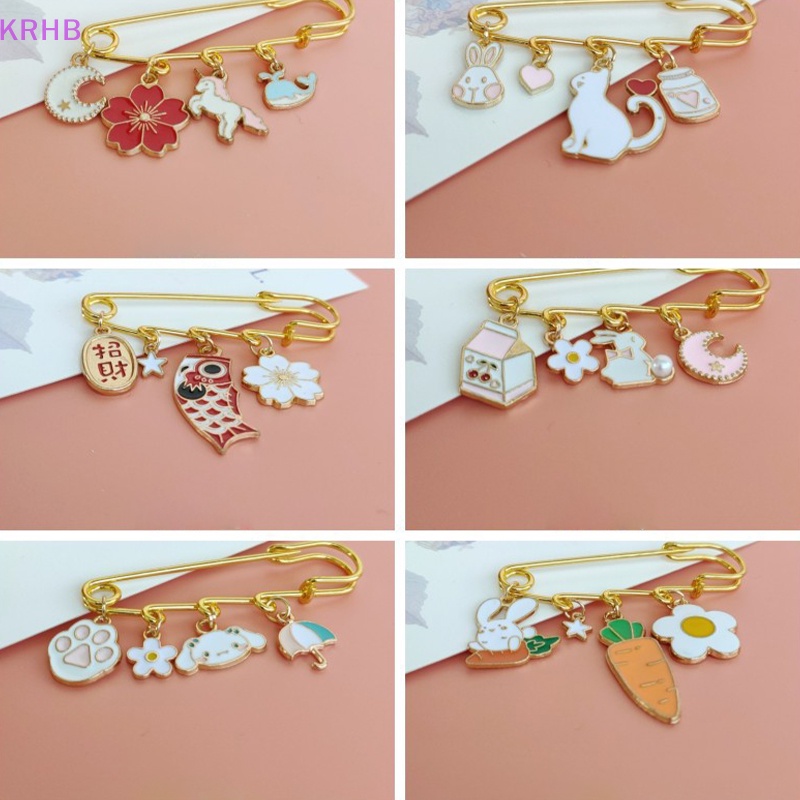 Ghim Cài Áo Hình Động Vật Hoạt Hình 10 Kiểu Cho Nam &amp; Nữ Mới