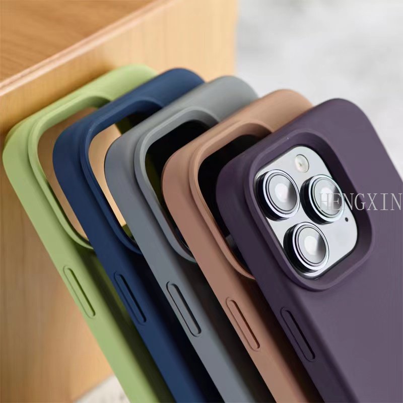 Liquid silicone with logo suitable for 15 PROMAX phone case 14 professional deep purple 11 shockproof 12 soft case 13 PROMAX full protective case