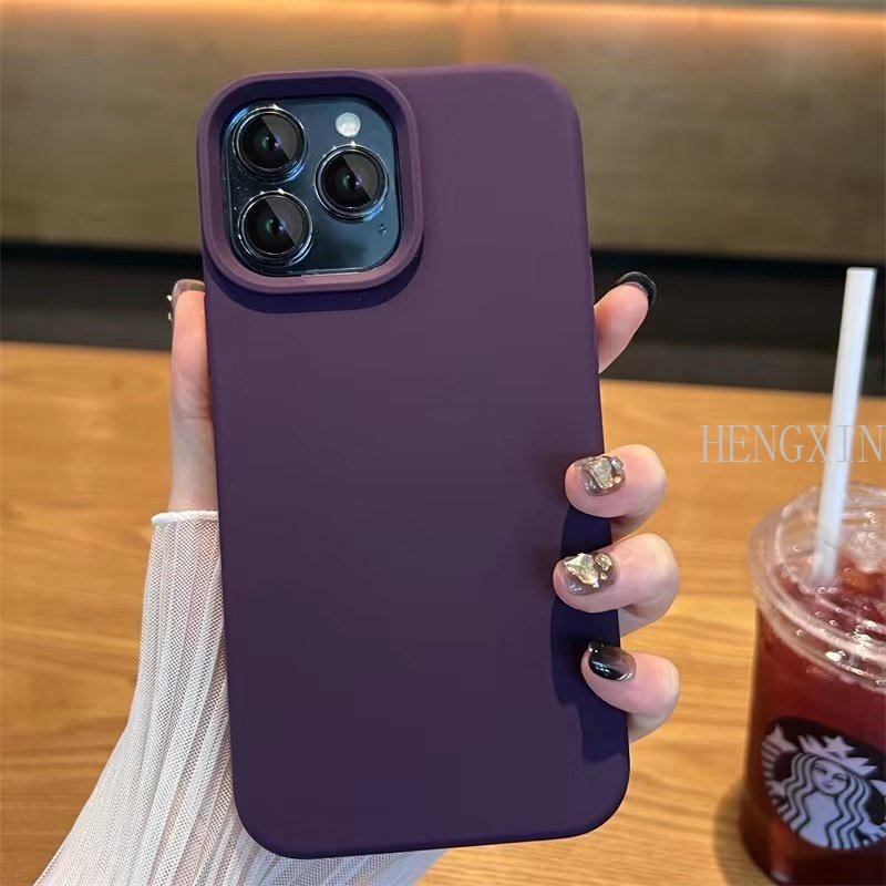 Liquid silicone with logo suitable for 15 PROMAX phone case 14 professional deep purple 11 shockproof 12 soft case 13 PROMAX full protective case