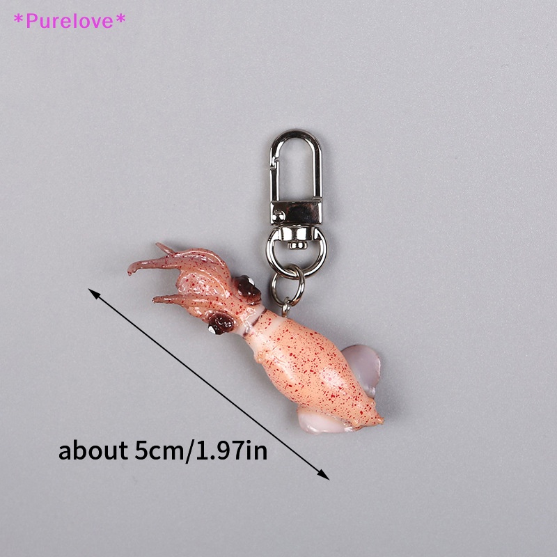 Móc Khóa Hình Mực Biển Xinh Xắn Mới