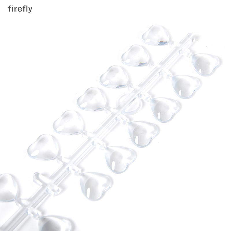 Thẻ Màu Trưng Bày Móng Tay Giả Hình Vuông / Oval / Trái Tim Bằng Acrylic Trong Suốt