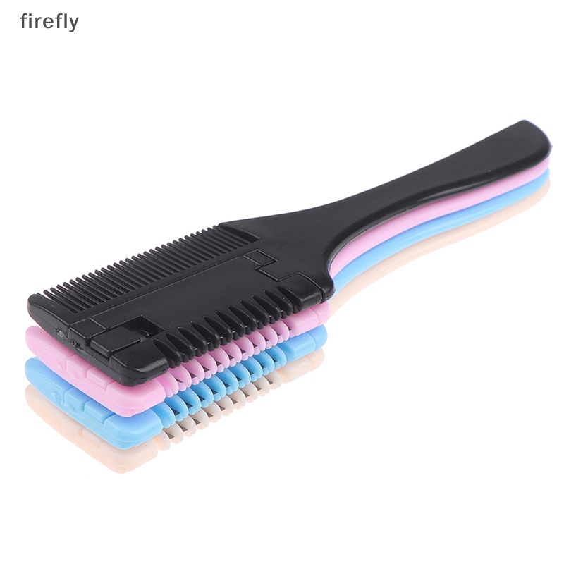 Lược Chải Tóc Hai Mặt Thiết Kế Mỏng Kèm Lưỡi Dao Tiện Dụng DIY