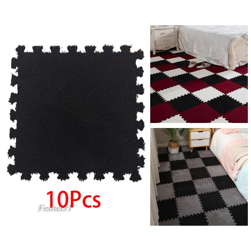 [Fenteer1] Set 10 Thảm Xốp Lót Sàn 30x30cm Cho Bé Chơi Nông Trại