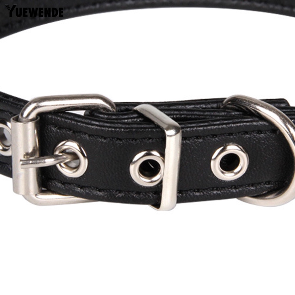 Yq.e Vòng Cổ Giả Da Chặn Màu Có Thể Điều Chỉnh Cho Thú Cưng Mặc Hàng Ngày