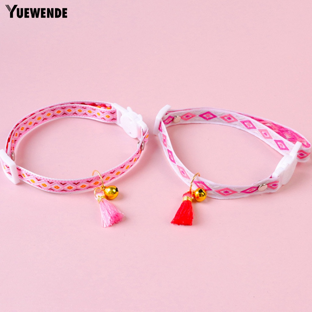 Vòng Cổ Tua Rua Gắn Chuông Điều Chỉnh Được Cho Thú Cưng