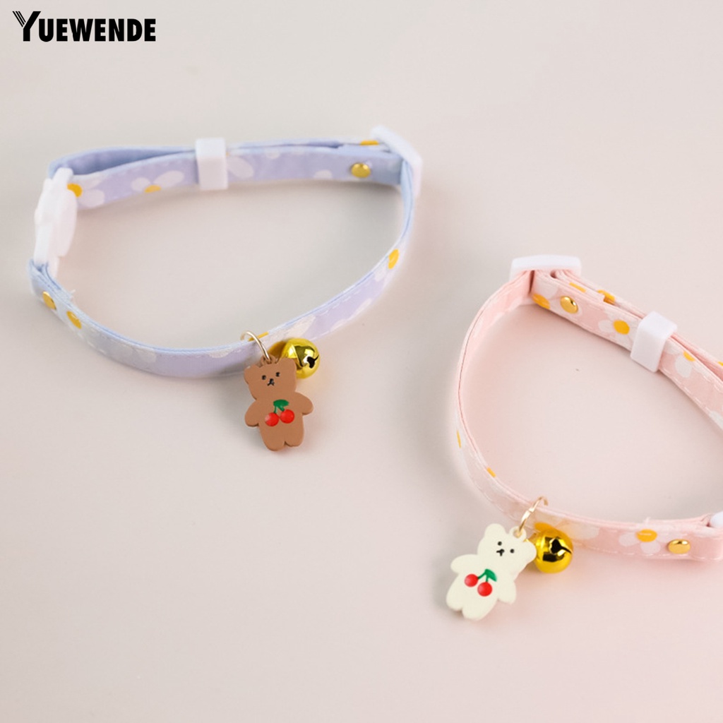 Vòng Cổ YQ.E Độ Co Giãn Cao Với Họa Tiết Chấm Bi Dễ Thương Có Thể Điều Chỉnh Cho Thú Cưng Mặc Hàng Ngày
