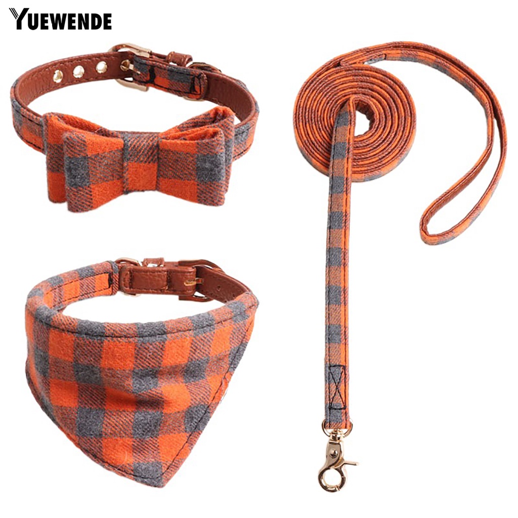 Bộ 3 Dây Dắt Thú Cưng Đi Dạo Họa Tiết Kẻ Sọc Phong Cách Vintage
