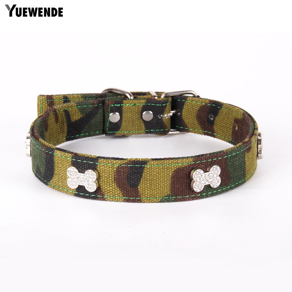 Vòng Cổ Họa Tiết Rằn Ri Đính Đá Thời Trang Cho Thú Cưng YQ.E