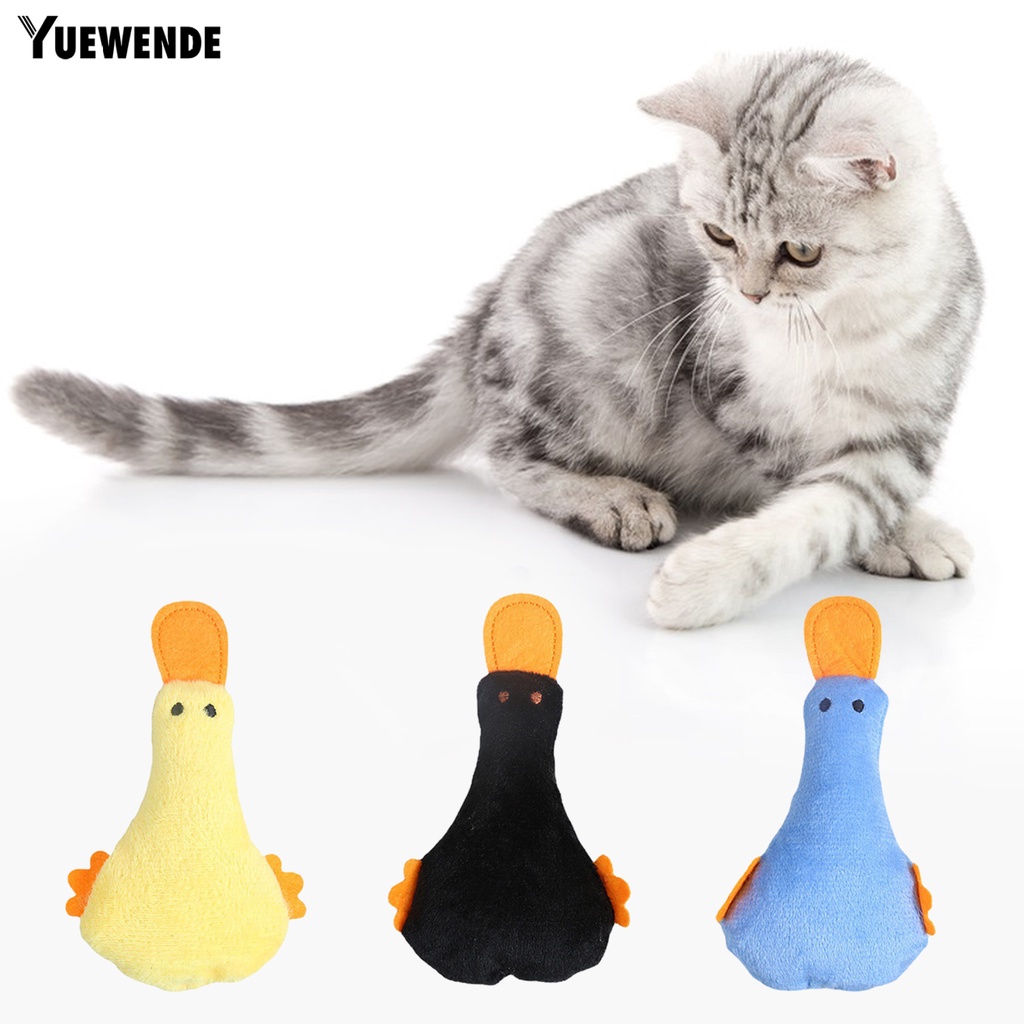 Vịt Nhồi Bông YQ.E Có Âm Thanh Dễ Thương Cho Mèo Cưng