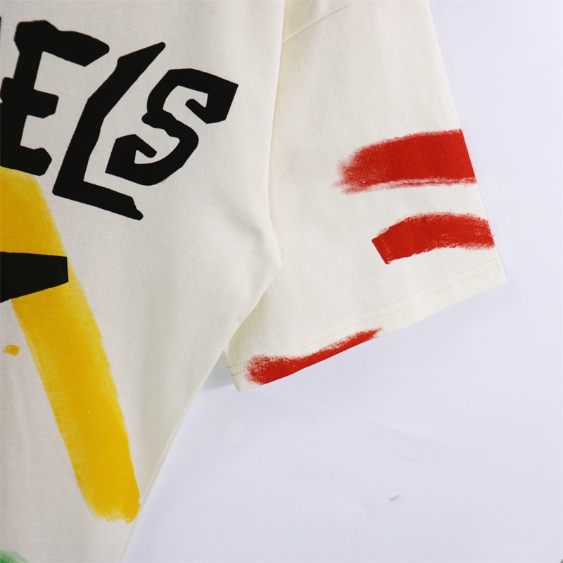 Áo Thun Ngắn Tay Dáng Rộng In Chữ Palm Angels- Phong Cách retro Mỹ Thời Trang