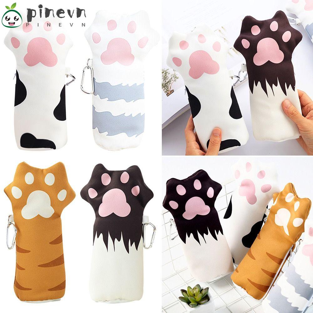 Túi Đựng Bút Đa Năng Hình Chân Mèo Hoạt Hình Đáng Yêu