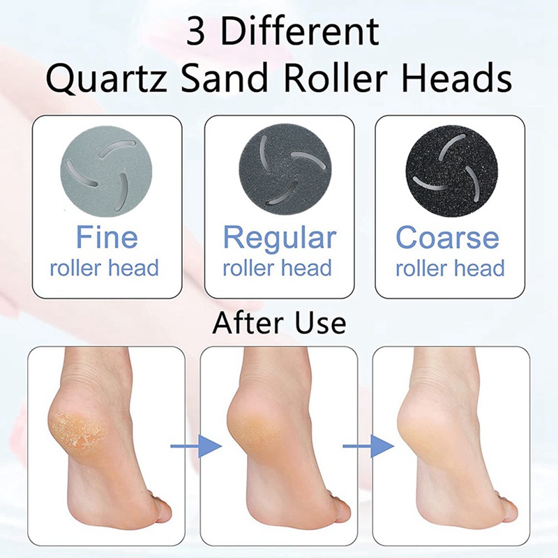 Máy Tẩy Vết Chai Chân Chạy Điện Thiết Kế Nhỏ Gọn Màu Trắng Tiện Dụng